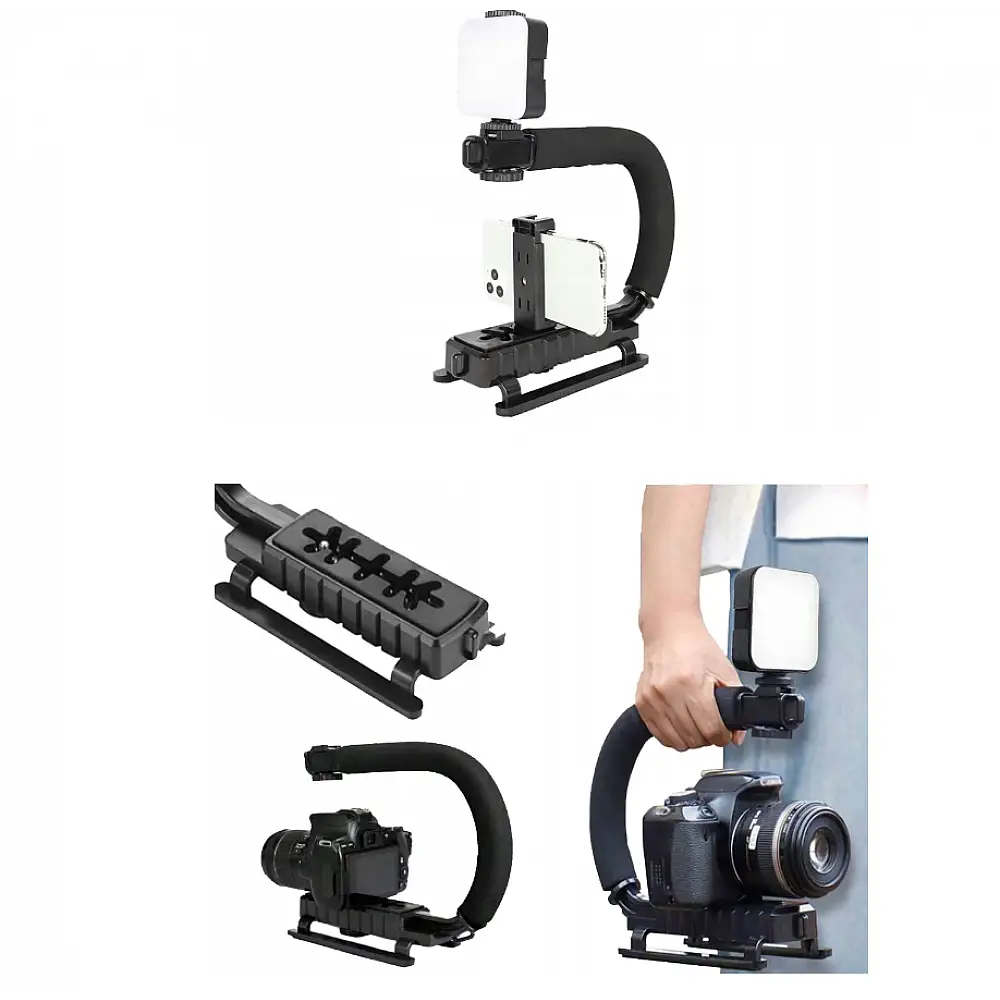 Vlogging Kit - Πλήρες Σετ Δημιουργίας Περιεχομένου Τρίποδο ,Λάμπα LED , Μικρόφωνο και Τηλεχειριστήριο   5907451365052 Verk Group