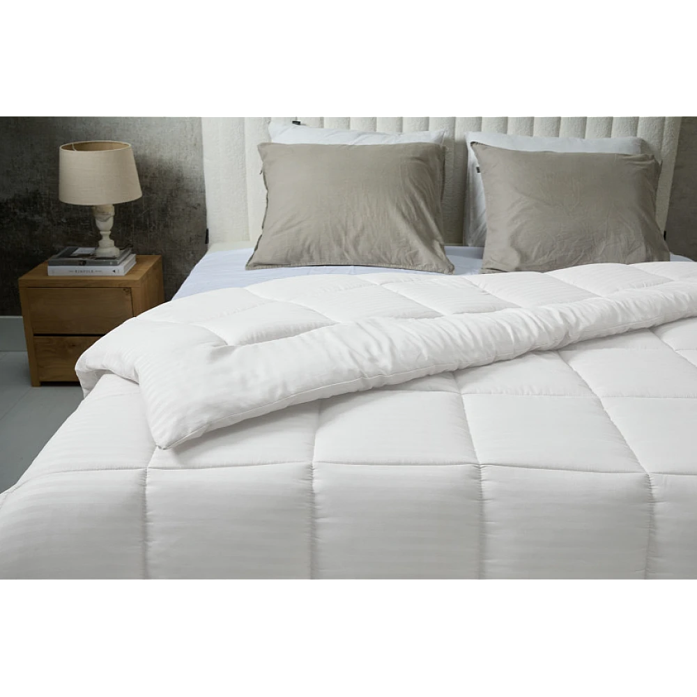 Μονό Πάπλωμα 140 x 200 cm Ριγέ - Λευκό 140 x 200 cm 8720604888546 SleepMed