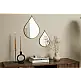 Καθρέφτες "Drop Anna"  - Σετ 2 τεμαχίων Χρυσό 8719743326514 Lifa-Living
