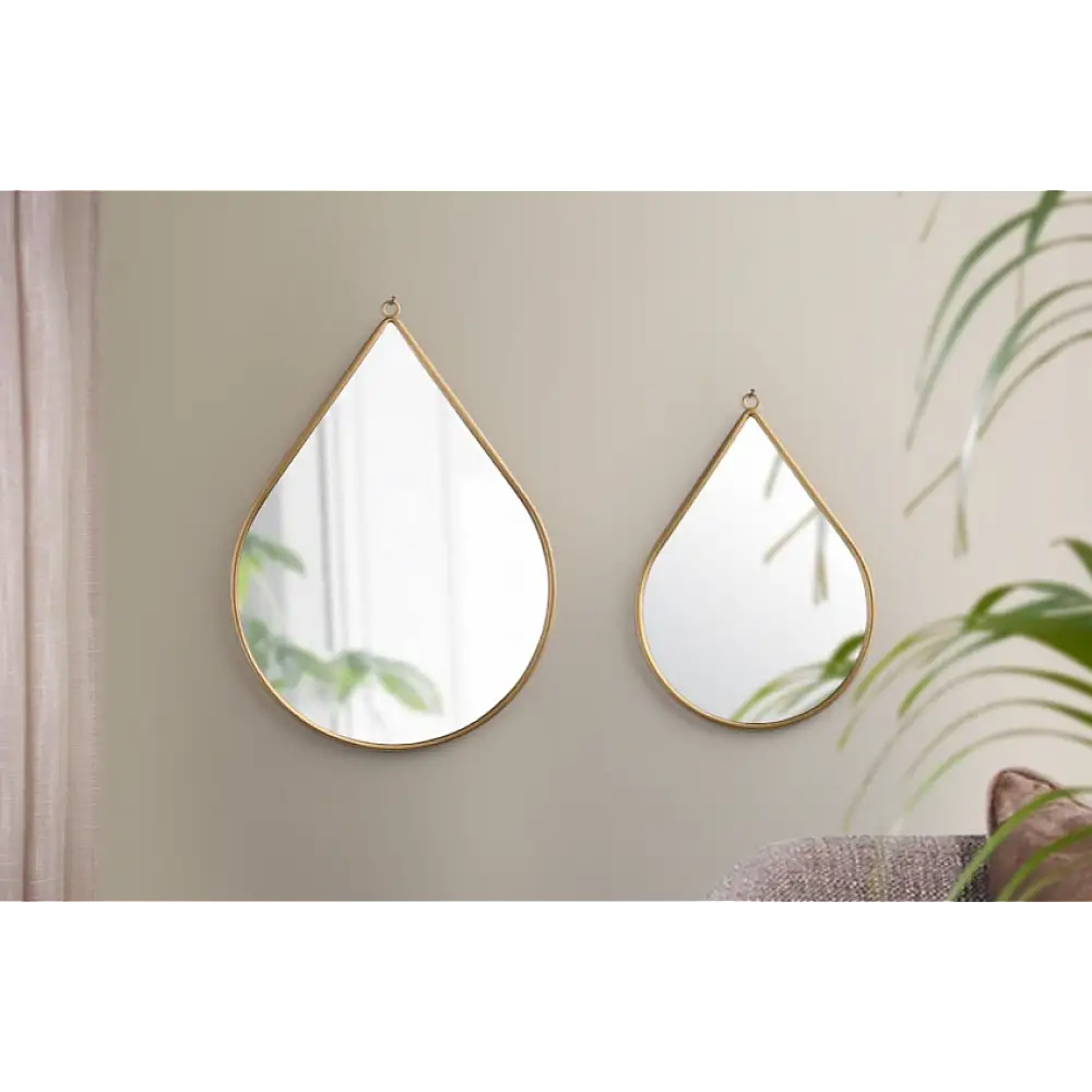 Καθρέφτες "Drop Anna"  - Σετ 2 τεμαχίων Χρυσό 8719743326514 Lifa-Living