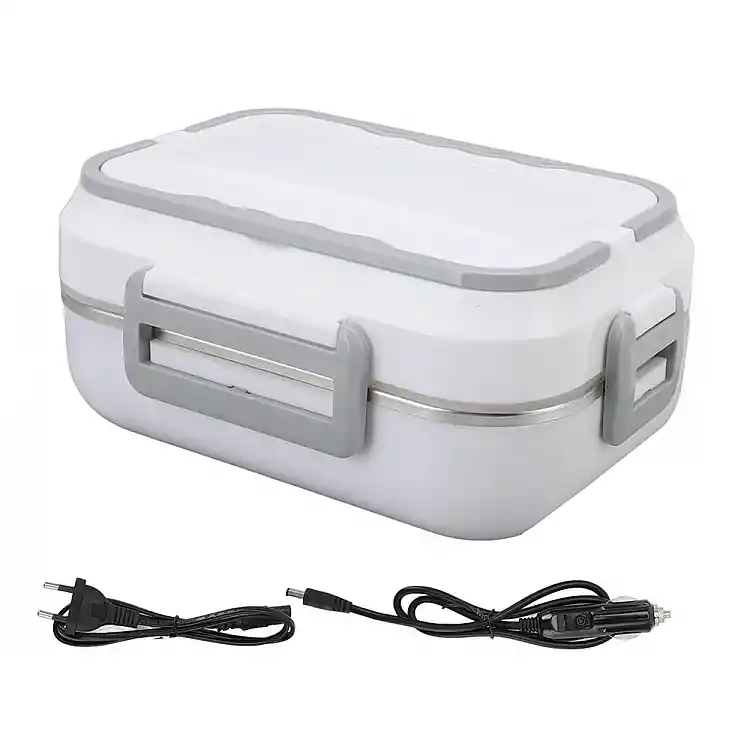 Ηλεκτρικό Lunchbox - Θερμαινόμενο Φαγητοδοχείο 40W 25.5 x 19 x 12 cm Λευκό&Γκρι 5907451366981 Verk Group