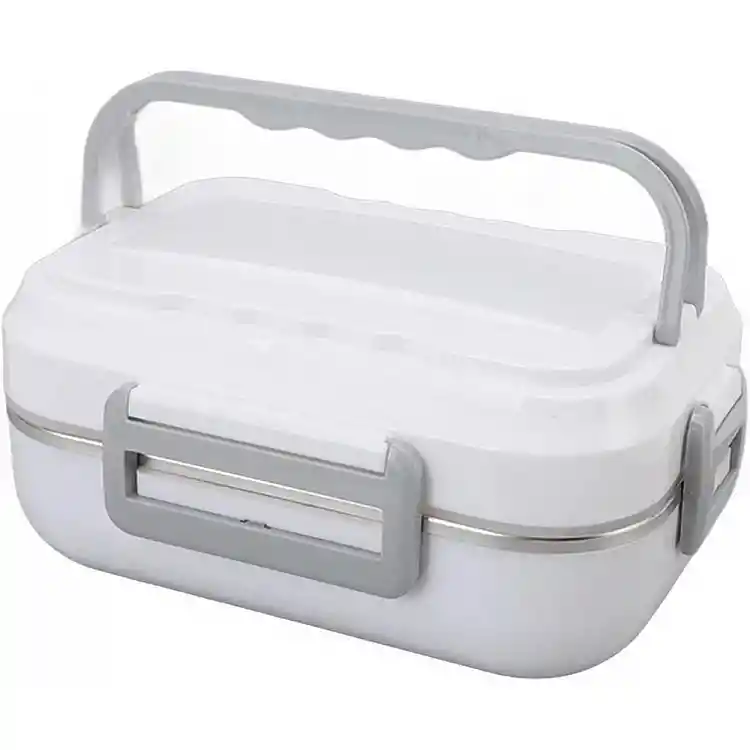Ηλεκτρικό Lunchbox - Θερμαινόμενο Φαγητοδοχείο 40W 25.5 x 19 x 12 cm Λευκό&Γκρι 5907451366981 Verk Group