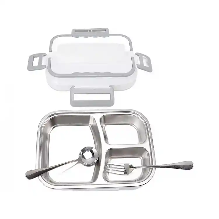 Ηλεκτρικό Lunchbox - Θερμαινόμενο Φαγητοδοχείο 40W 25.5 x 19 x 12 cm Λευκό&Γκρι 5907451366981 Verk Group