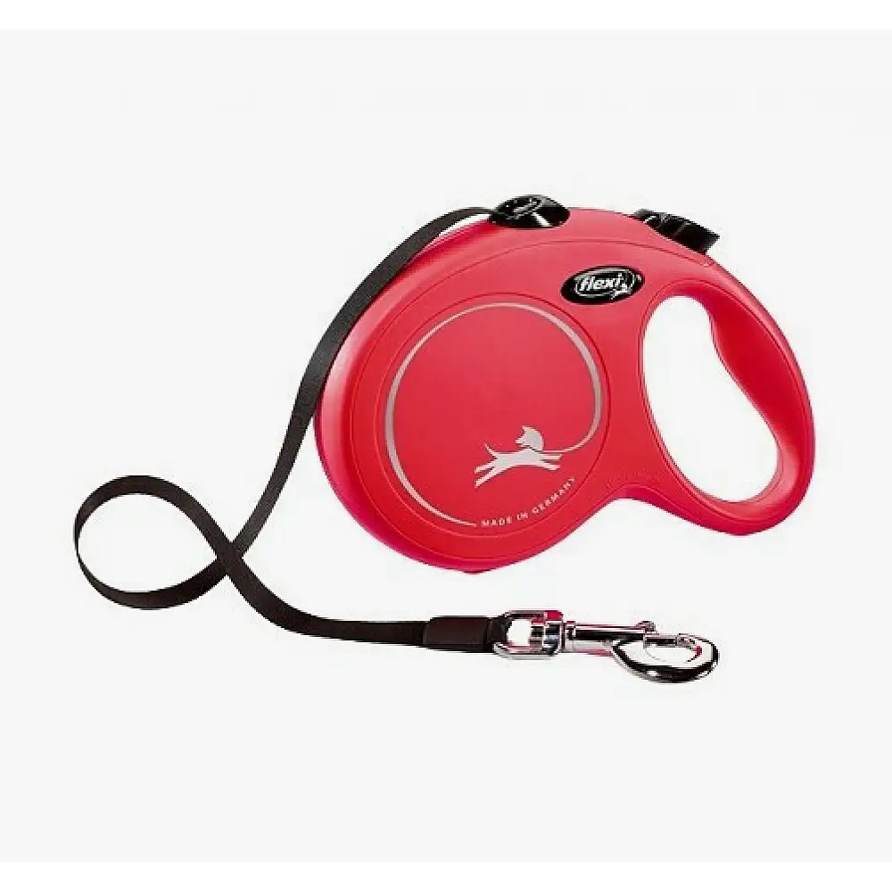 Πτυσσόμενο Λουρί/Οδηγός Σκύλου Ιμάντας Classic 5m έως 15kg S Κόκκινο 4000498023204 Flexi