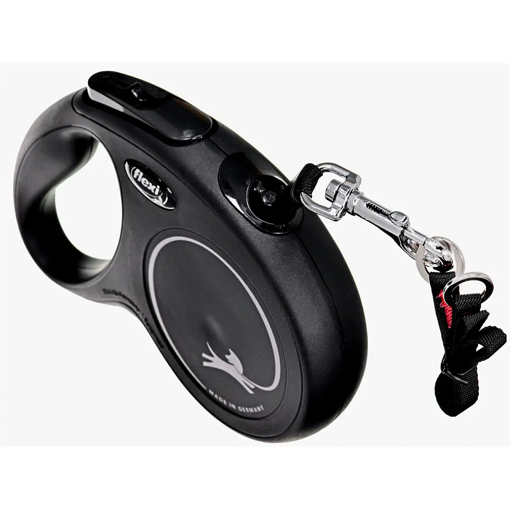 Πτυσσόμενο Λουρί/Οδηγός Σκύλου Flexi New Classic M  Ιμάντας 5m Έως 25kg Μαύρο 4000498032220 Flexi