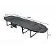 Πτυσσόμενο Κρεβάτι Camping με Στρώμα 200 x 65 x 30 cm Γκρι 25380 Trizand