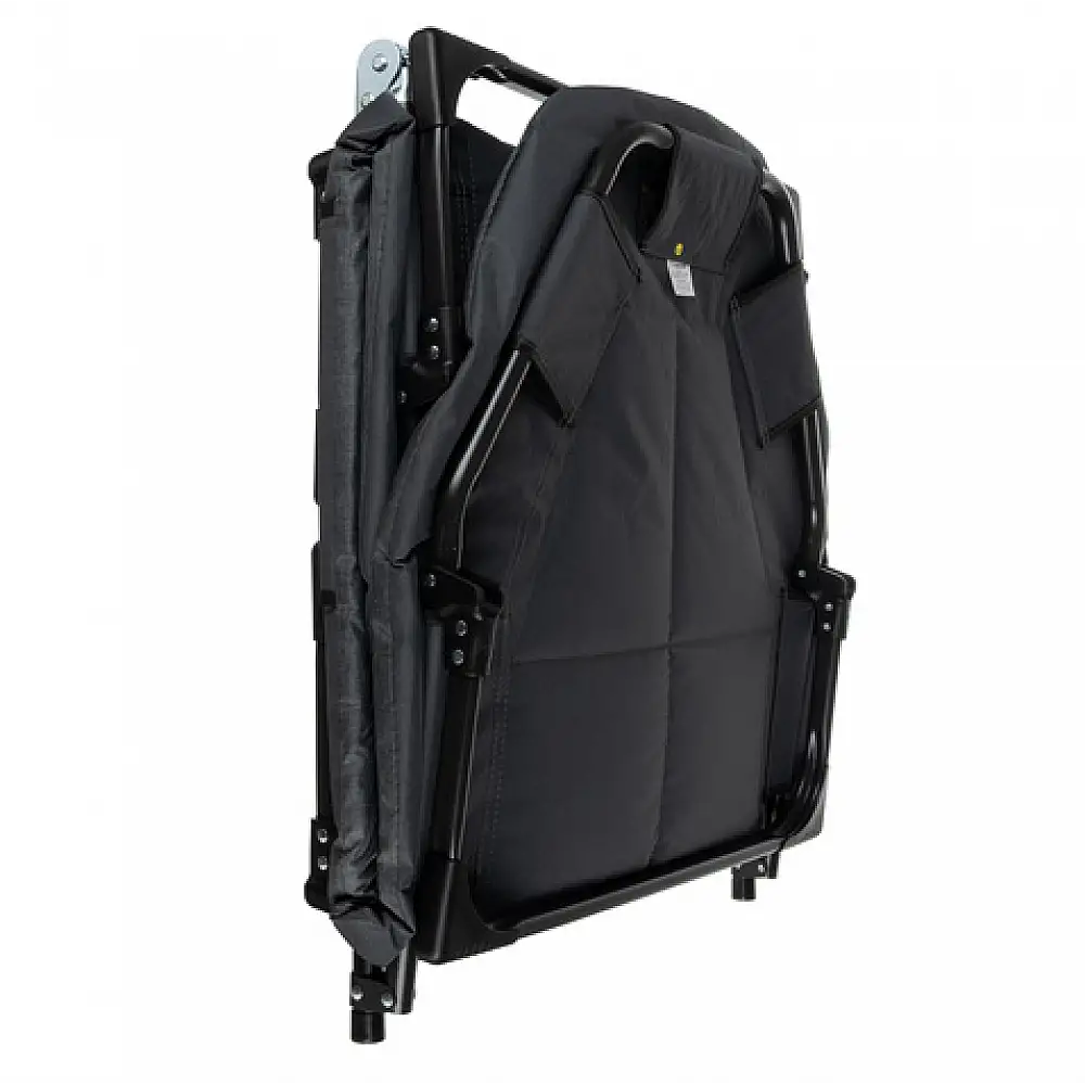 Πτυσσόμενο Κρεβάτι Camping με Στρώμα 200 x 65 x 30 cm Γκρι 25380 Trizand