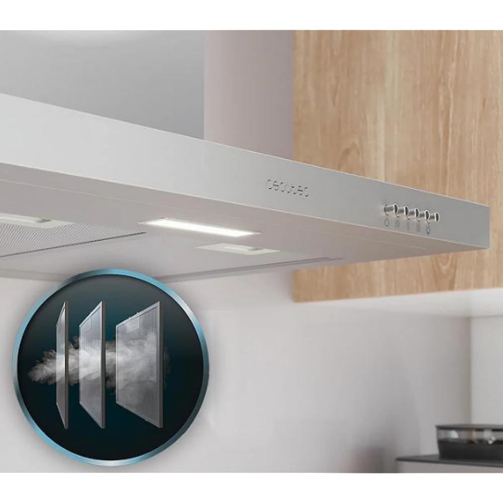 Απορροφητήρας Bolero Flux TM 603500 Inox B – 60 cm, 350 m³/h, Ενεργειακή Κλάση A CEC-02876 Cecotec Απορροφητήρας Bolero Flux TM 603500 Inox B – 60 cm, 350 m³/h, Ενεργειακή Κλάση A CEC-02876 Cecotec