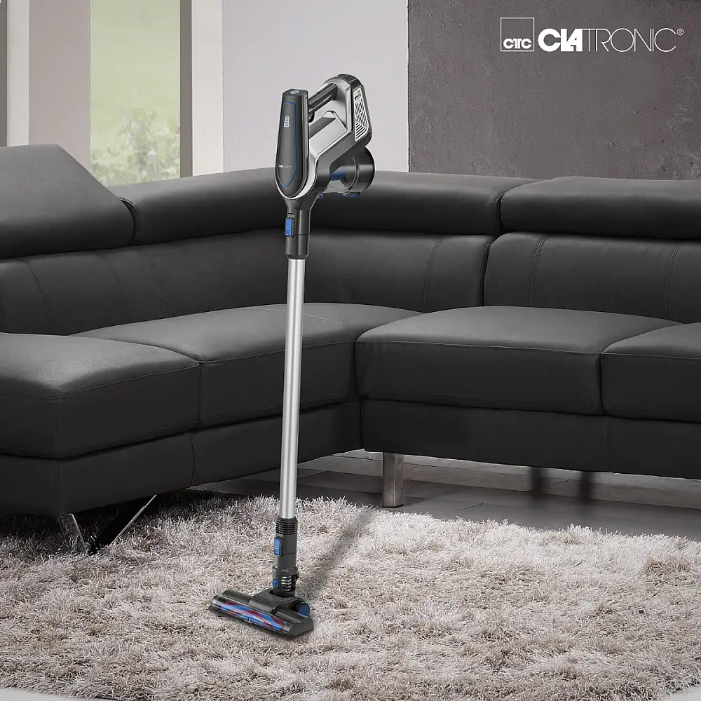 Ασύρματη Ηλεκτρική Σκούπα Δαπέδου & Χειρός 2 σε 1 με Μπαταρία 18,5V Li-Ion – Ανθρακί/Μπλε BS1312A Clatronic