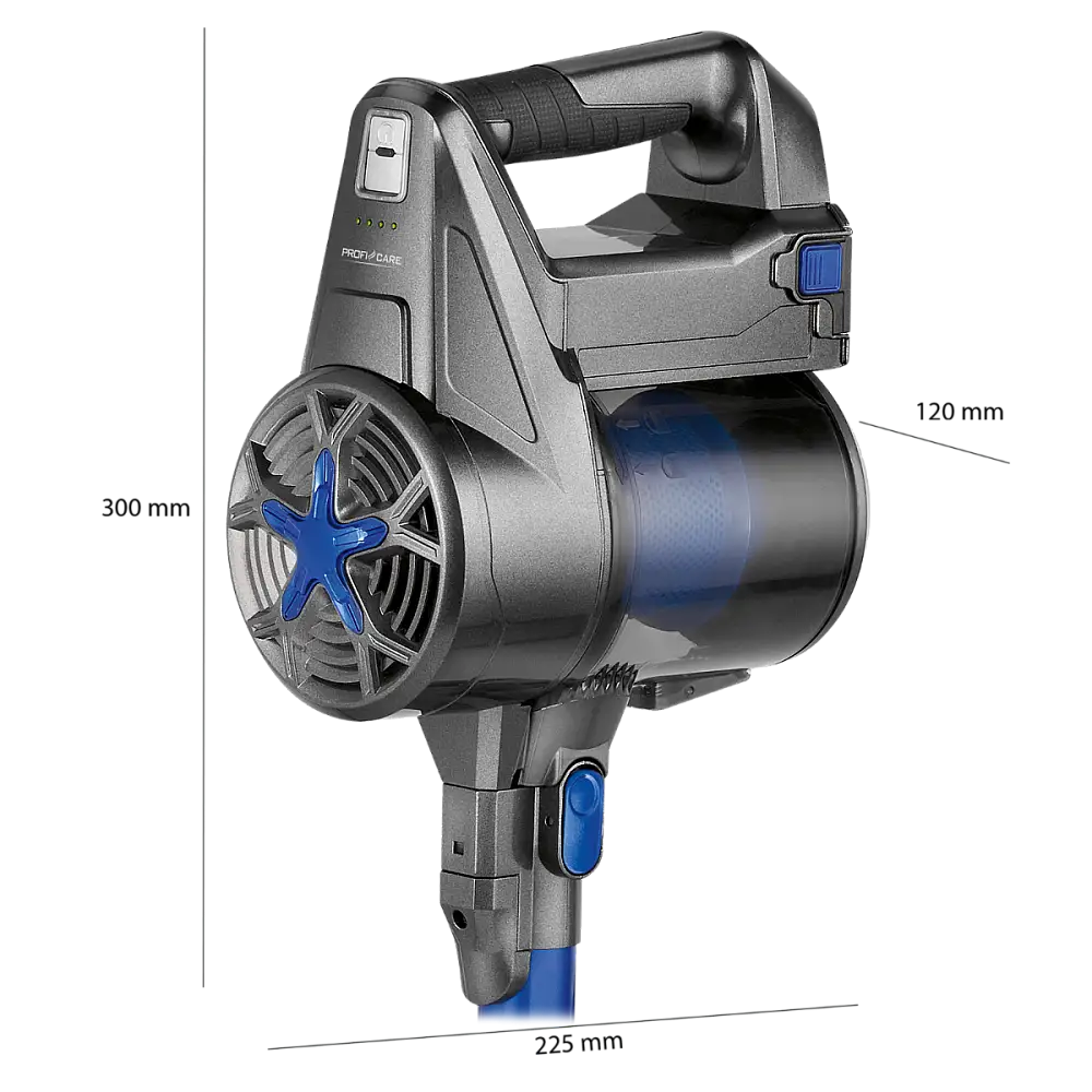 Ασύρματη Ηλεκτρική Σκούπα Δαπέδου 22.2V 2200 mAh- Ανθρακί PC-BS3036 ProfiCare