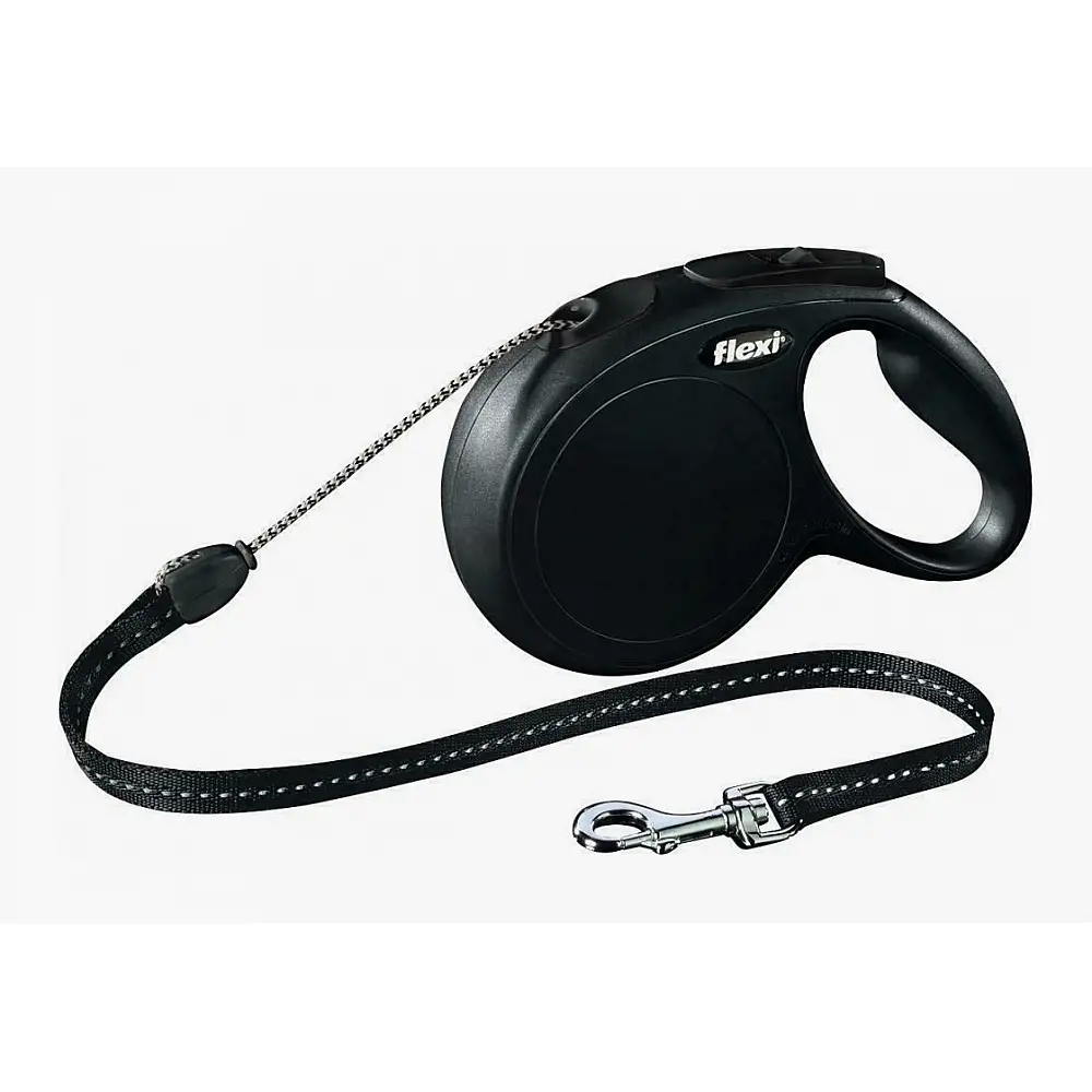 Πτυσσόμενο Λουρί/Οδηγός Σκύλου Ιμάντας Classic M 8m έως 20kg Μαύρο 4000498022825 Flexi