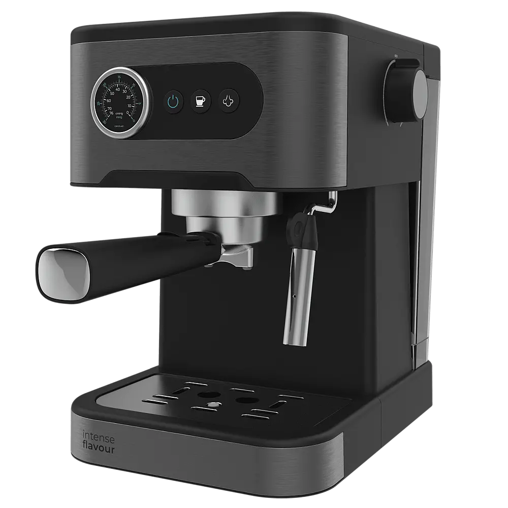 Cecotec Μηχανή Καφέ για Espresso και Cappuccino Power Espresso 20 Pro Latte, 20 Bar και Προσανατολιζόμενο Ατμοποιητή.