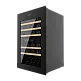 Cecotec Συντηρητής Κρασιών Bolero GrandSommelier Duo 57000 Touch Black με Διπλή Ζώνη, Συμπιεστή, Χωρητικότητα 57 Φιάλες, 5 Ξύλινα Ράφια, LED Φωτισμό και Αθόρυβη Λειτουργία
