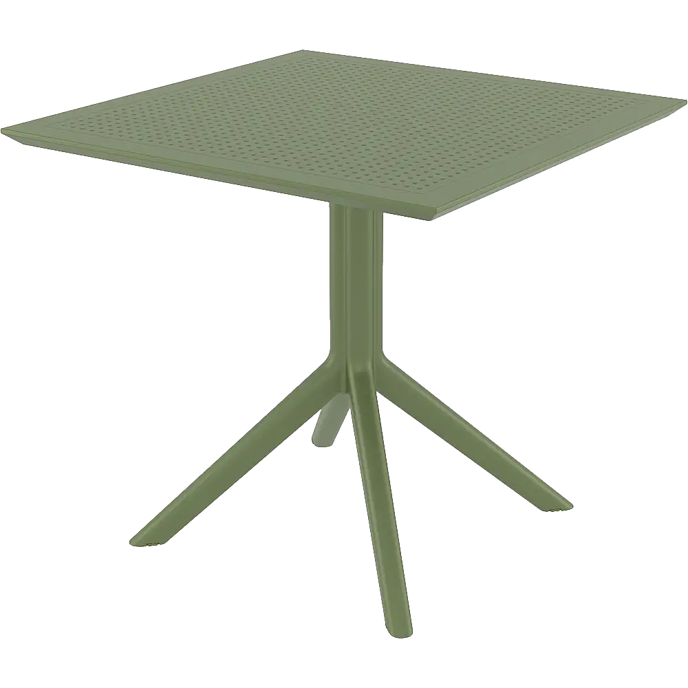 SKY OLIVE GREEN 80X80X74εκ. ΤΡΑΠΕΖΙ  ΠΟΛ/ΝΙΟΥ