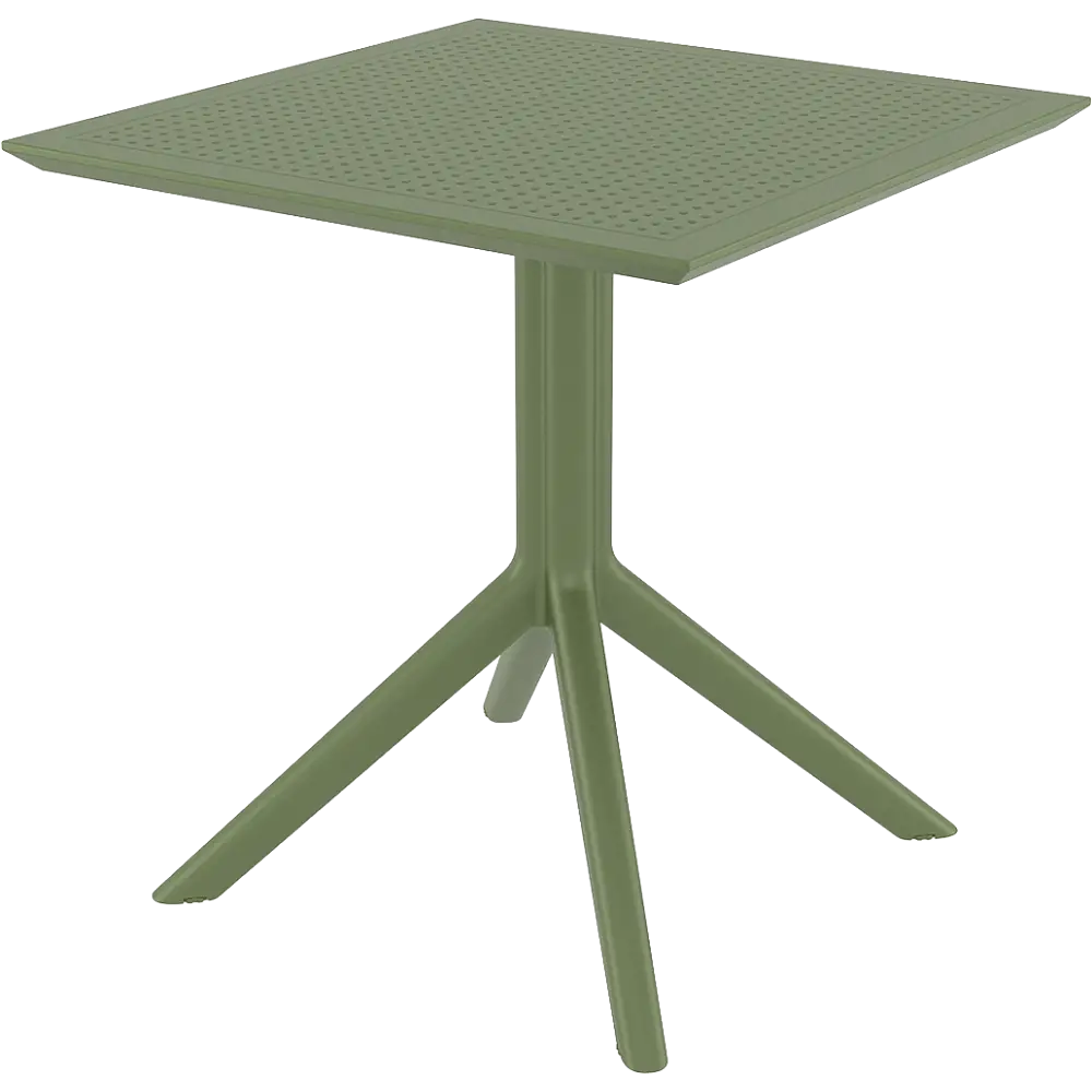 SKY OLIVE GREEN 70X70X74εκ. ΤΡΑΠΕΖΙ ΠΟΛ/ΝΙΟΥ