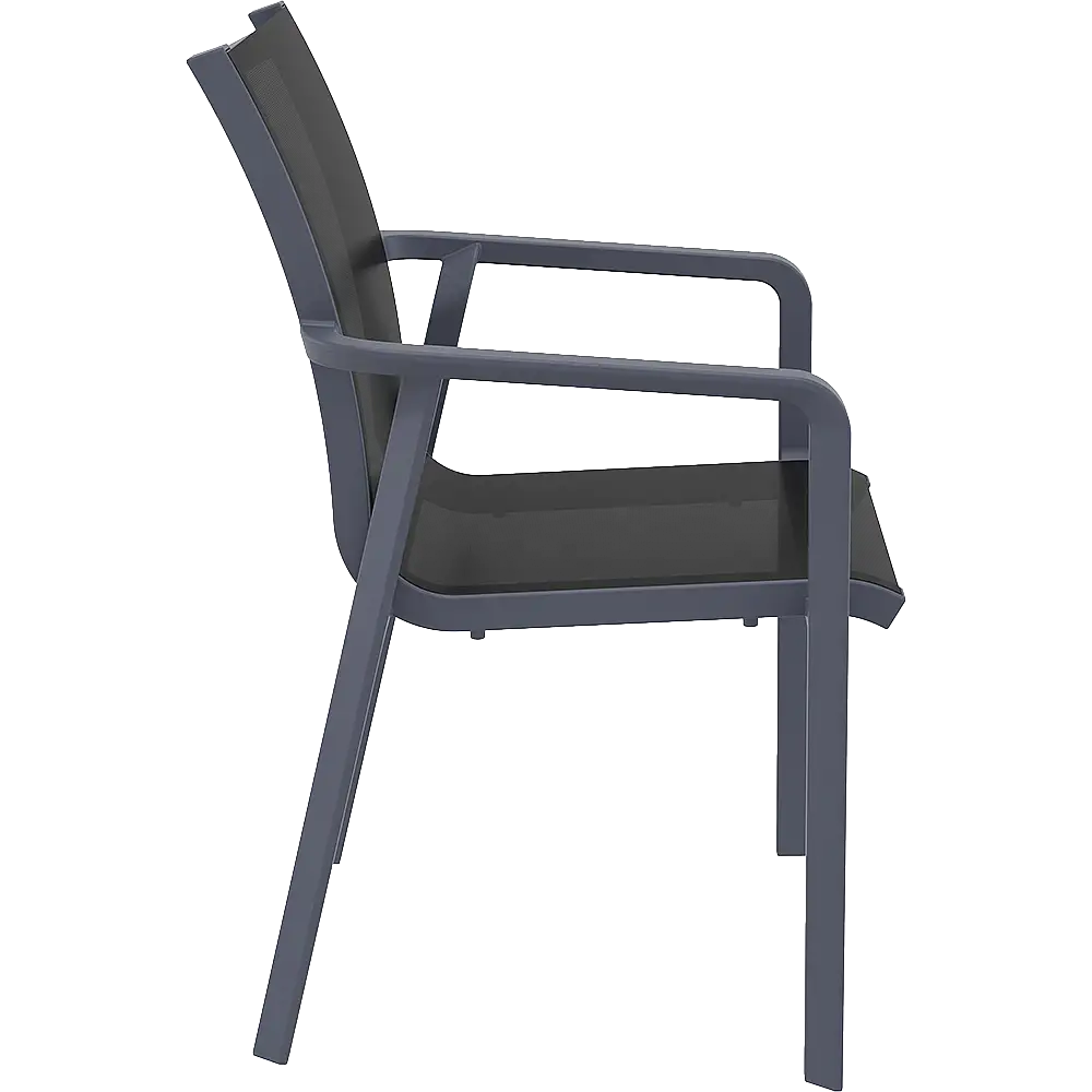 PACIFIC ΠΟΛΥΘΡΟΝΑ DARK GREY/BLACK ΠΟΛ/ΝΙΟΥ 57X62X90εκ.