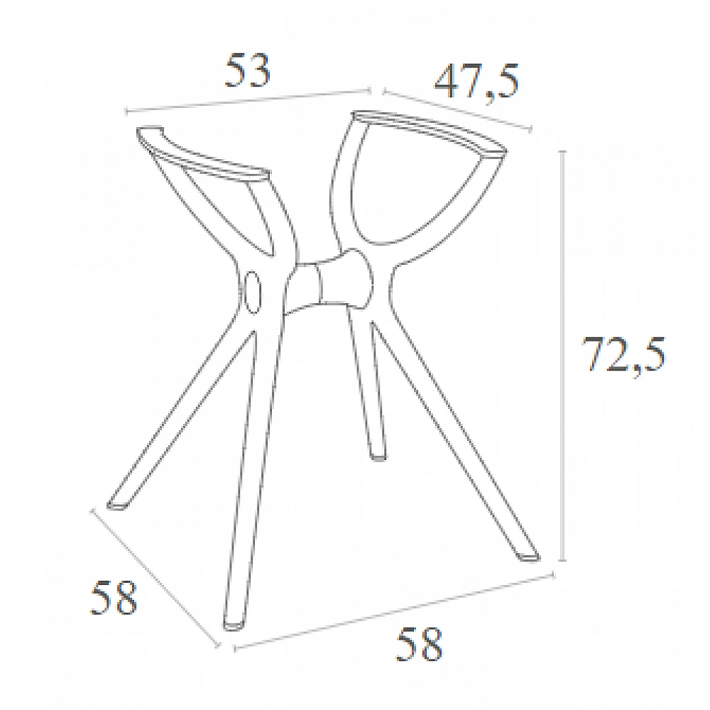 AIR ΒΑΣΗ BLACK SMALL 58X58X72,5εκ. ΠΟΛ/ΝΙΟΥ AIR ΒΑΣΗ BLACK SMALL 58X58X72,5εκ. ΠΟΛ/ΝΙΟΥ