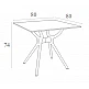 AIR ΤΡΑΠΕΖΙ 80Χ80Χ74εκ. WHITE LAMINATE 12mm AIR ΤΡΑΠΕΖΙ 80Χ80Χ74εκ. WHITE LAMINATE 12mm