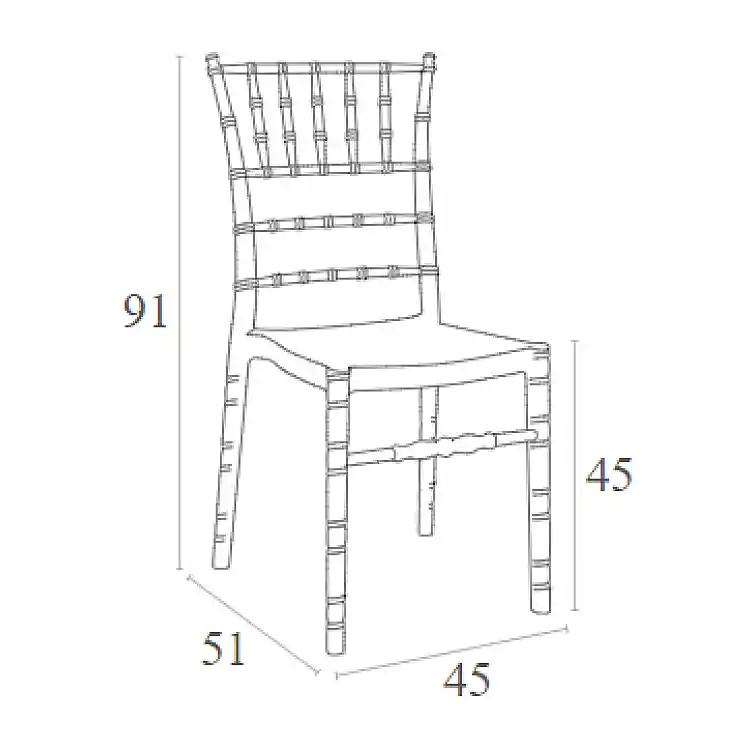 CHIAVARI GLOSSY WHITE(Σ4)KAPEKΛA 45X51X91εκ.