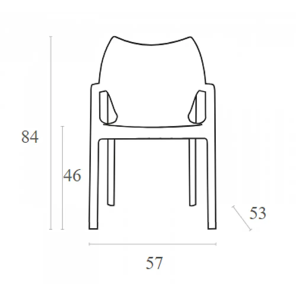 DIVA DARK GREY ΠΟΛΥΘΡΟΝΑ ΠΟΛ/ΝΙΟΥ 57X53X84εκ.