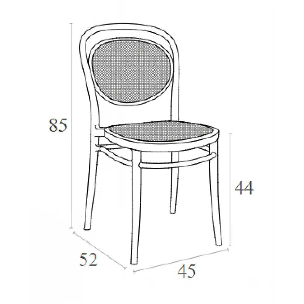 MARCEL TAUPE ΚΑΡΕΚΛΑ ΠΟΛ/ΝΙΟΥ 45Χ52Χ85εκ.