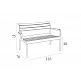 PARIS ΚΑΝΑΠΕΣ WHITE 116X70X75εκ. ΠΟΛ/ΝΙΟΥ PARIS ΚΑΝΑΠΕΣ WHITE 116X70X75εκ. ΠΟΛ/ΝΙΟΥ
