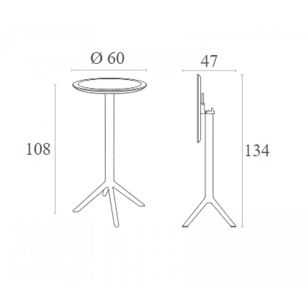 SKY DARK GREY BAR Φ60Χ108εκ.ΠΤΥΣ/ΝΟ ΤΡΑΠ. ΠΟΛ/ΝΙΟΥ SKY DARK GREY BAR Φ60Χ108εκ.ΠΤΥΣ/ΝΟ ΤΡΑΠ. ΠΟΛ/ΝΙΟΥ