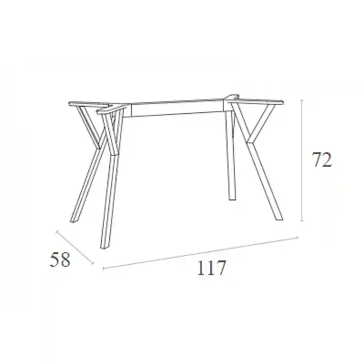 MAX ΒΑΣΗ BLACK MEDIUM 117X58X72εκ. ΠΟΛ/ΝΙΟΥ