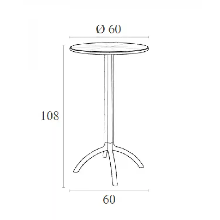 OCTOPUS BAR Φ60Χ108εκ.BLACK ΠΟΛ/ΝΙΟΥ