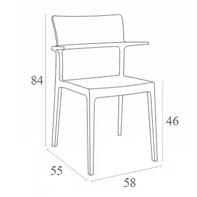 PLUS BLACK ΠΟΛΥΘΡΟΝΑ ΠΟΛ/ΝΙΟΥ 58X55X84εκ.