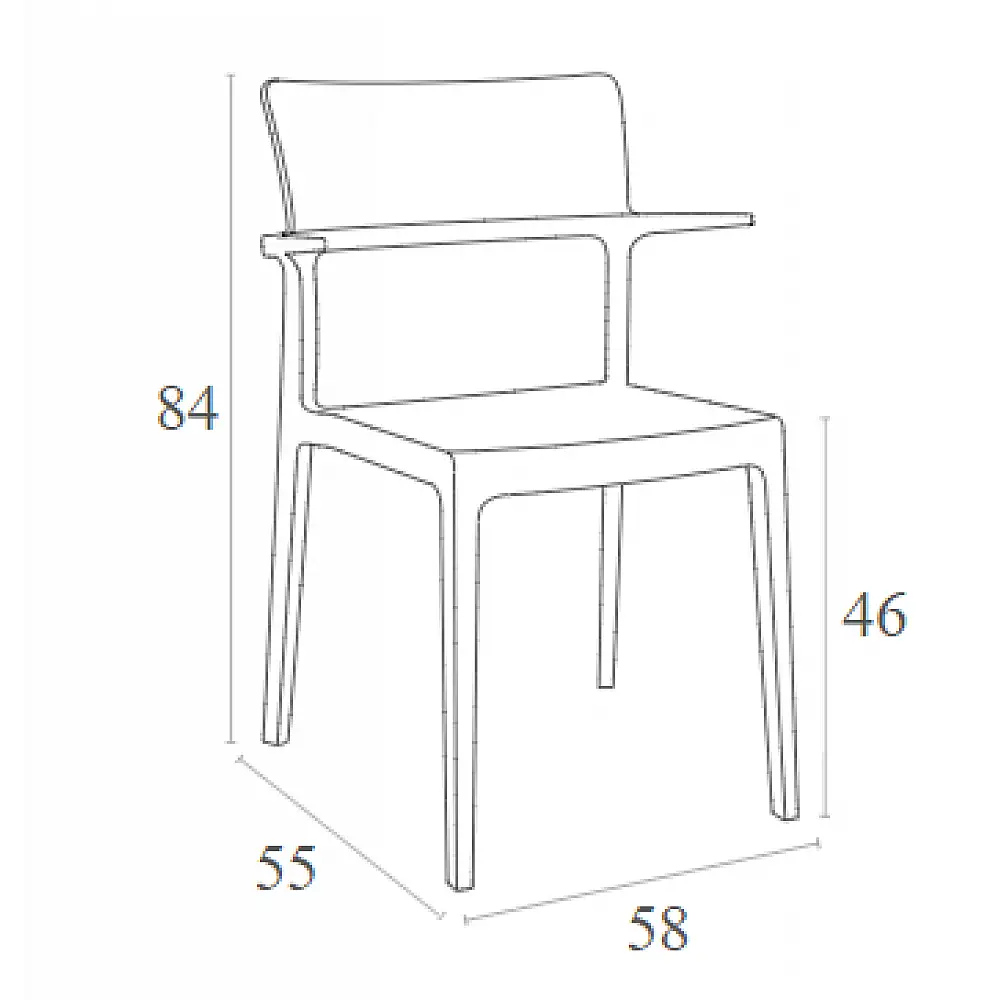 PLUS WHITE ΠΟΛΥΘΡΟΝΑ ΠΟΛ/ΝΙΟΥ 58X55X84εκ.