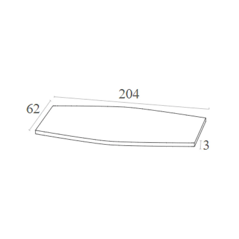 SLIM ΣΤΡΩΜΑ POLYESTER 3εκ.WHITE 204X62X3εκ.
