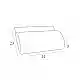 SLIM ΜΑΞΙΛΑΡΙ POLYESTER 5εκ.LIGHT BROWN 41X23X5εκ.