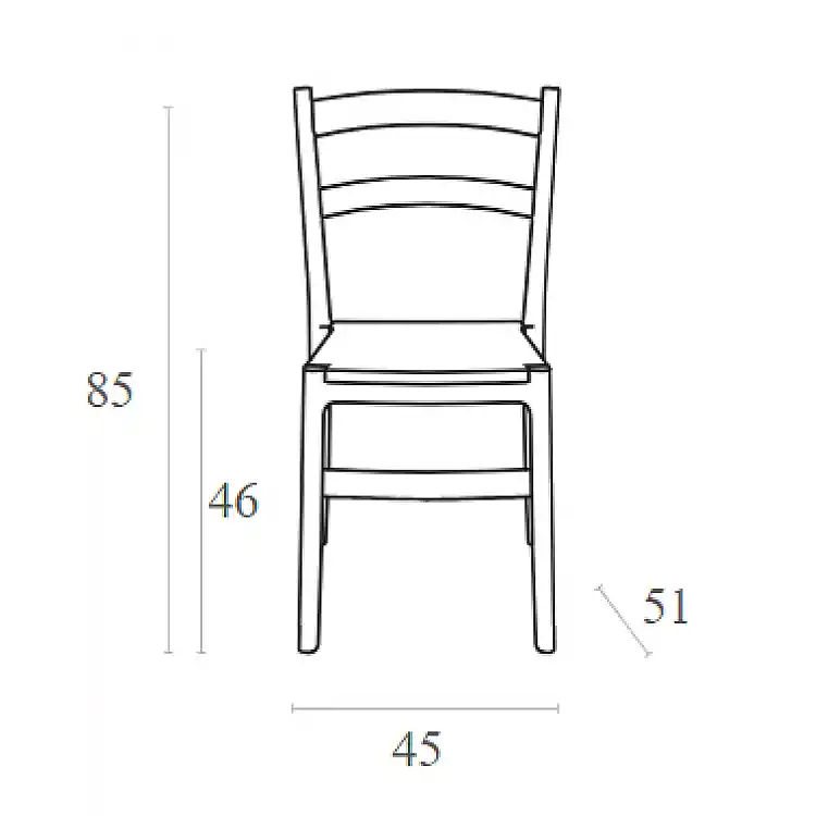 TIFFANY DARK BROWN ΚΑΡΕΚΛΑ ΠΟΛ/ΝΙΟΥ 45Χ51Χ85εκ.
