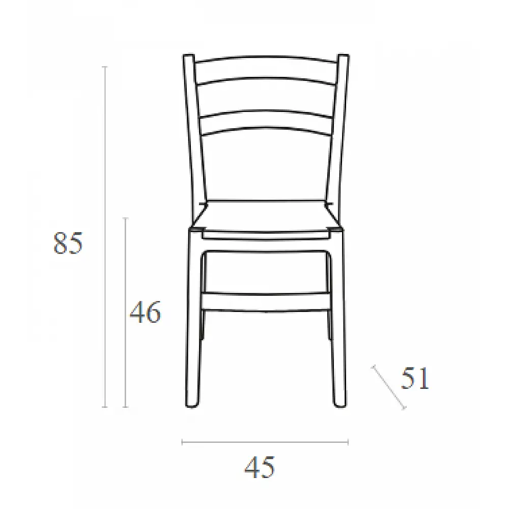 TIFFANY BLACK ΚΑΡΕΚΛΑ ΠΟΛ/ΝΙΟΥ 45Χ51Χ85εκ.