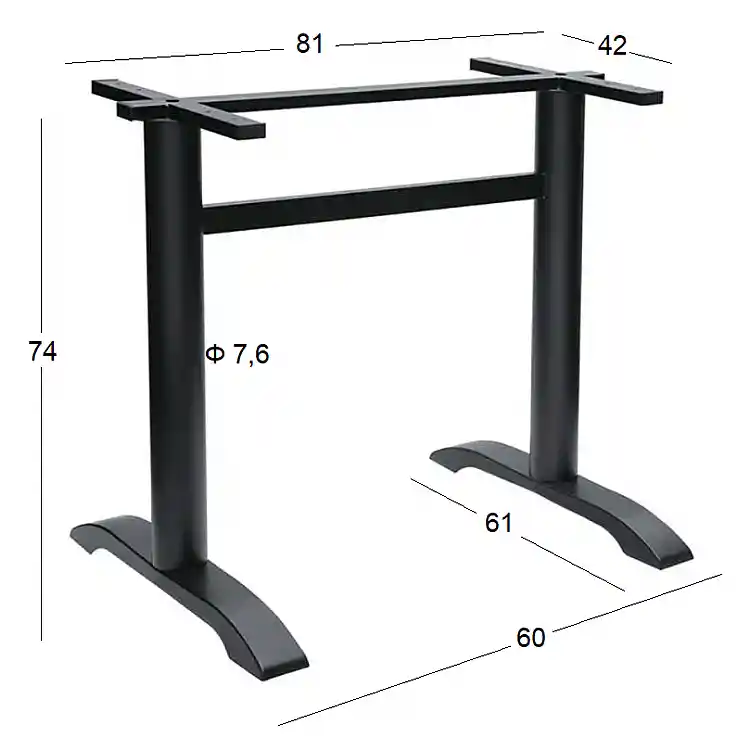 ASTOR 60Χ61Χ74εκ.ΜΑΚΡ/ΝΗ ΒΑΣΗ ΜΑΝΤΕΜΙ ΜΕ ΡΕΓ/ΡΟΥΣ ΜΑΥΡΗ