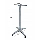 ROMAN 4ΝΥΧΗ 108εκ. ΨΗΛΗ ΒΑΣΗ ΑΛΟΥΜ/INOX ΜΕ ΡΕΓ/ΡΟΥΣ ROMAN 4ΝΥΧΗ 108εκ. ΨΗΛΗ ΒΑΣΗ ΑΛΟΥΜ/INOX ΜΕ ΡΕΓ/ΡΟΥΣ