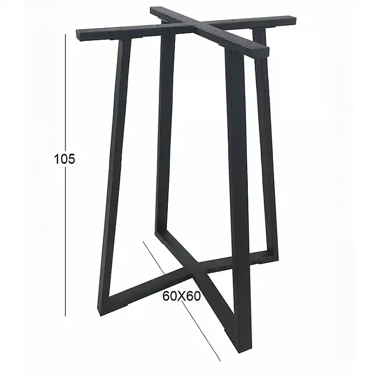 BISTRO ΨΗΛΗ 60X60X105εκ. ΒΑΣΗ ΜΕΤΑΛΛΙΚΗ ΜΕ ΡΕΓ/ΡΟΥΣ ΜΑΥΡΗ