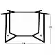 BISTRO ΨΗΛΗ 110X60X105εκ. ΒΑΣΗ ΜΕΤΑΛΛΙΚΗ ΜΕ ΡΕΓ/ΡΟΥΣ ΜΑΥΡΗ
