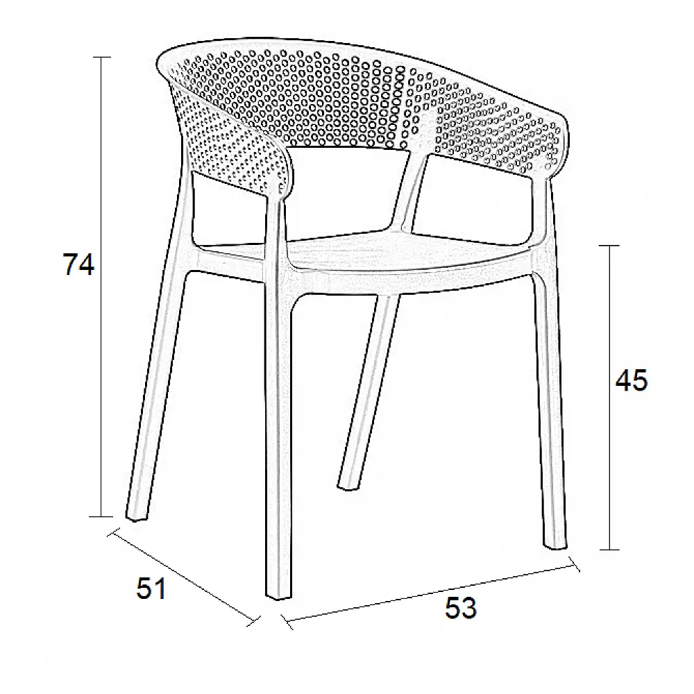 DIANA BLACK ΠΟΛΥΘΡΟΝΑ ΠΟΛ/ΝΙΟΥ 53X51X74εκ.