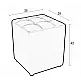 CUBE GREY PU ΣΚΑΜΠΟ 35X35X42εκ.