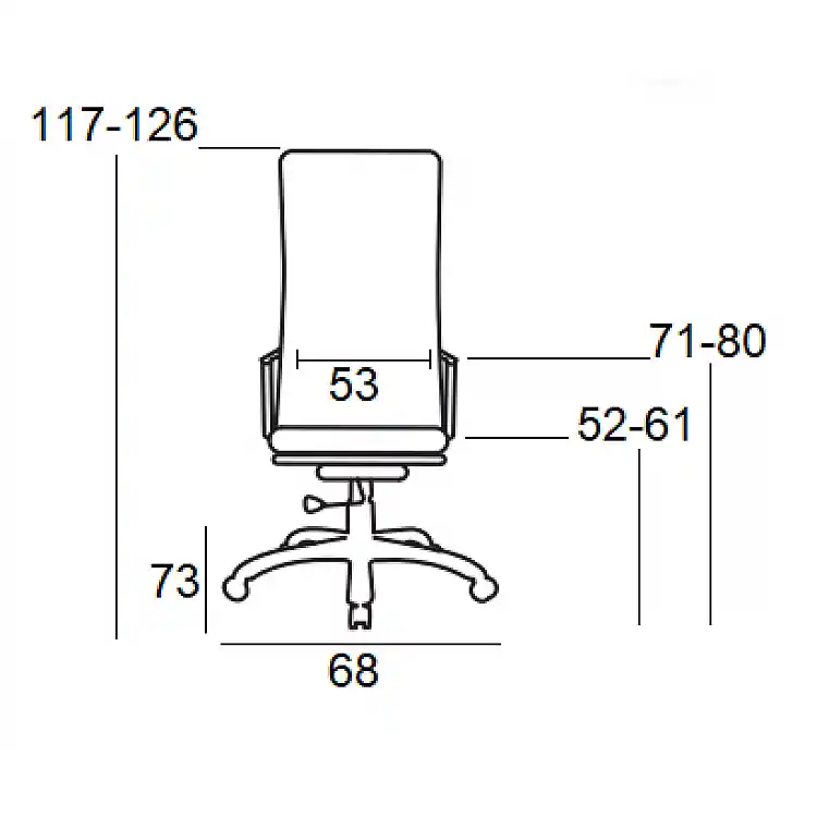 A4550 ΜΑΥΡΗ ΠΟΛΥΘΡ./ΜΕ ΥΠΟΠΟΔΙΟ 68X73X52-117/61-126εκ.