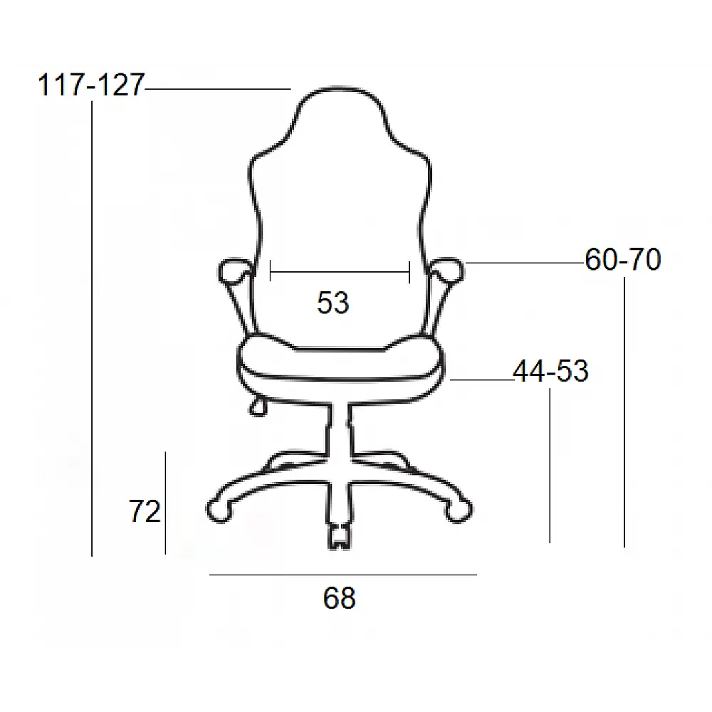 A6190 ΜΑΥΡΟ/ΚΟΚΚΙΝΟ ΠΟΛΥΘΡΟΝΑ GAMING 68Χ72X44-117/53-127εκ.