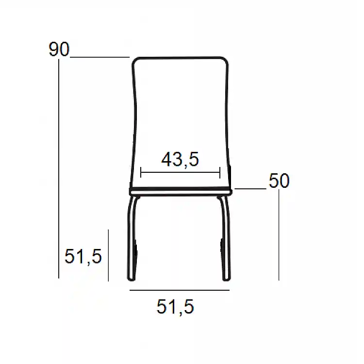 BM102 ΜΑΥΡΗ ΚΑΡΕΚΛΑ ΑΝΑΜΟΝΗΣ 51.5X51.5X50-90εκ.