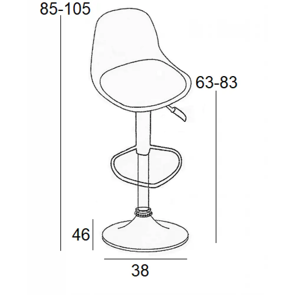 BAR88 BLACK/GREY ΥΦΑΣΜΑ(Σ2)ΣΚΑΜΠΟ ΜΕ ΑΜΟΡΤΙΣΕΡ 38Χ46Χ105εκ.