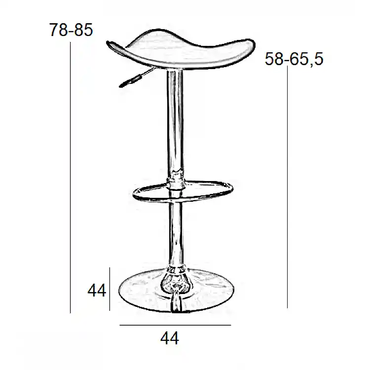 BAR5 ΜΑΥΡΟ PVC(Σ2)ΣΚΑΜΠΟ ΜΕ ΑΜΟΡΤΙΣΕΡ 44Χ44Χ85εκ.