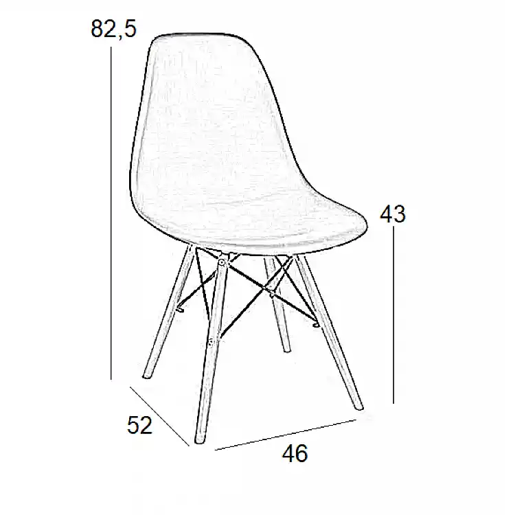 LOFT ΚΑΡΕΚΛΑ BLACK(Σ4)PP 46X52X43-82.5εκ.