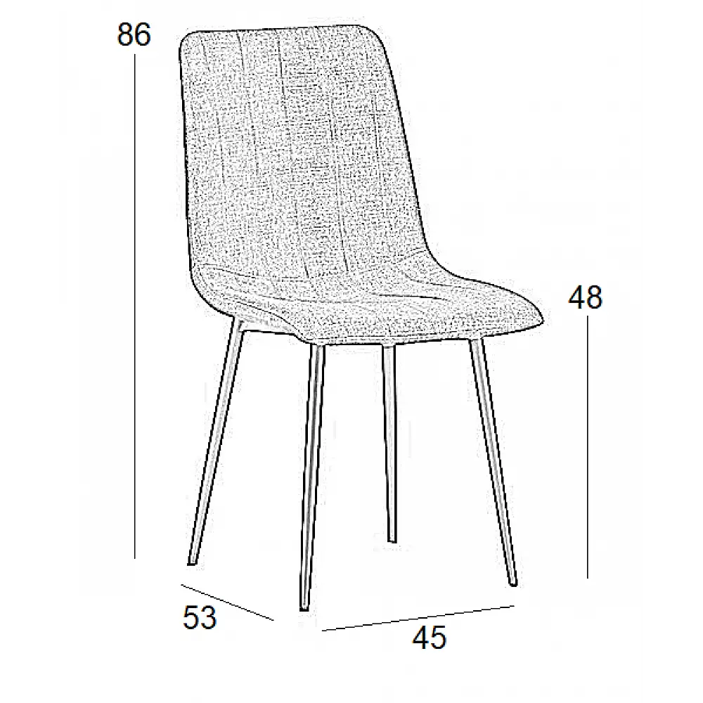 DORA BEIGE ΥΦΑΣΜΑ(Σ4)ΚΑΡΕΚΛΑ ΜΕΤΑΛΛΙΚΗ 45X53X86εκ.