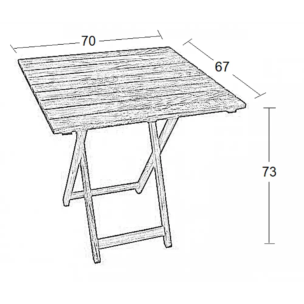 ΠΗΧΑΚΙ 70X67Χ73εκ.ΚΑΡΥΔΙ ΤΡΑΠΕΖΙ ΟΞΥΑΣ ΠΤΥΣΣ/ΝΟ