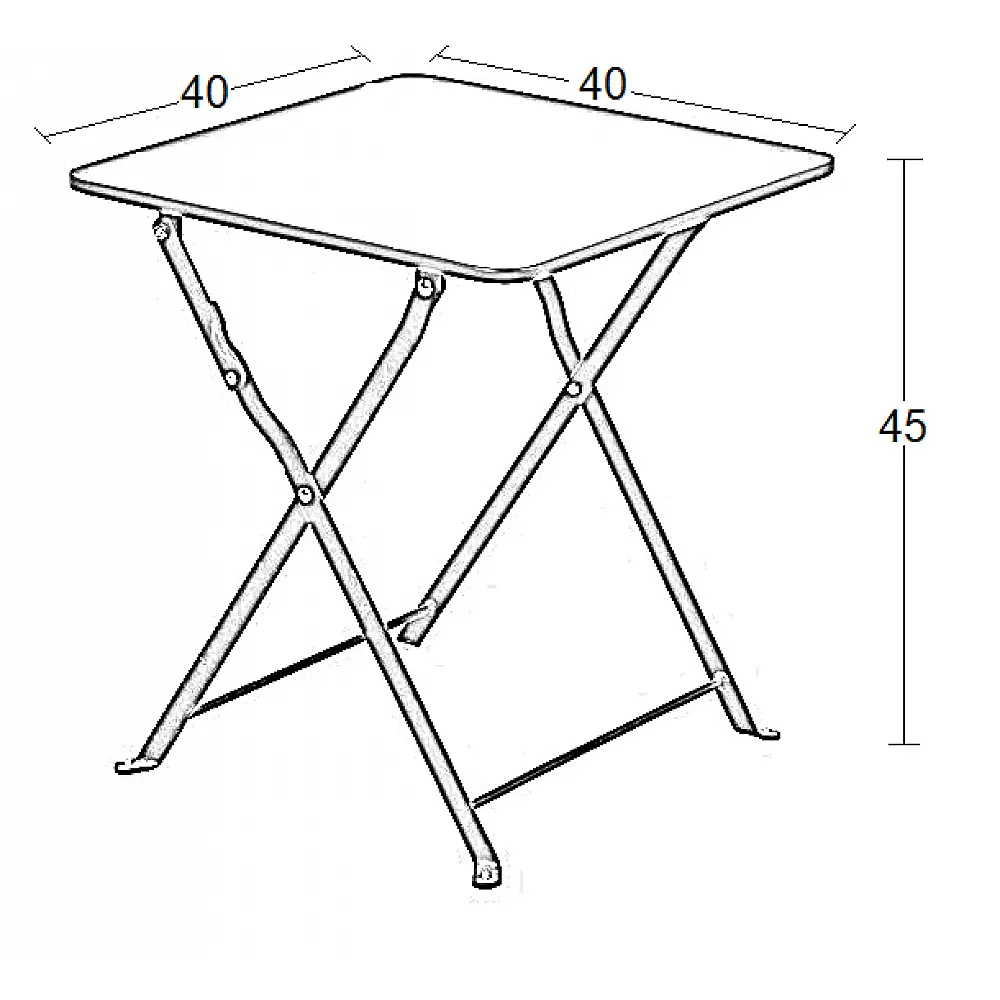 ALMA 40X40X45εκ. ΜΑΥΡΟ ΤΡΑΠΕΖΙ ΜΕΤΑΛΛΙΚΟ ΠΤΥΣ/ΝΟ ALMA 40X40X45εκ. ΜΑΥΡΟ ΤΡΑΠΕΖΙ ΜΕΤΑΛΛΙΚΟ ΠΤΥΣ/ΝΟ